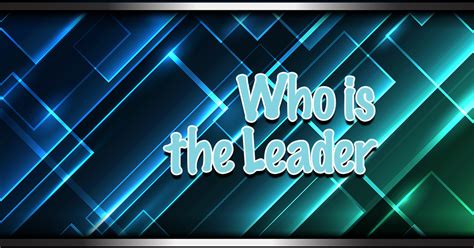 Whos The Leader Planet Kidmin