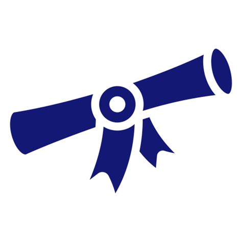 Icono De Diploma De Graduación Azul Descargar Pngsvg Transparente