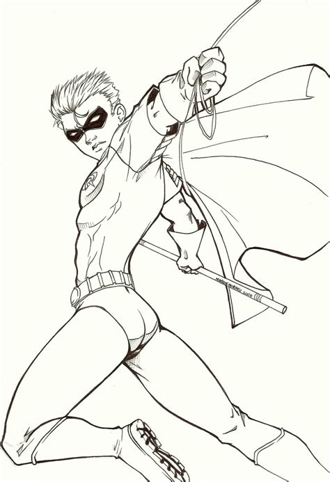 DC Superhero Robin Coloring Pages - Coloring Pages