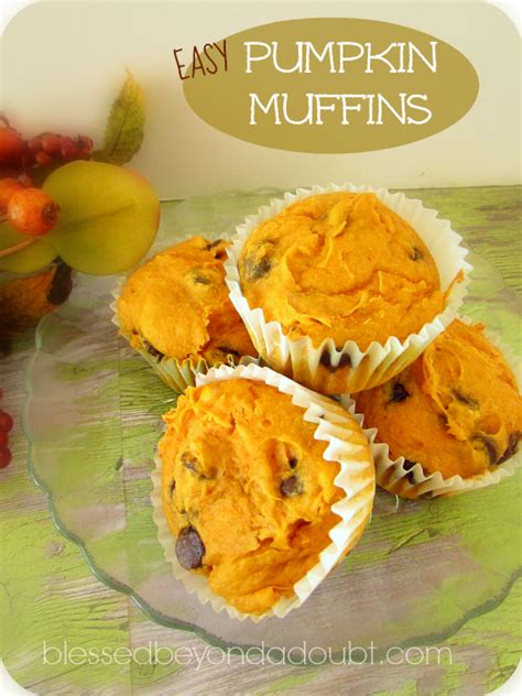 Cake Mix Pumpkin Muffin Recipe Blessed Beyond A Doubt