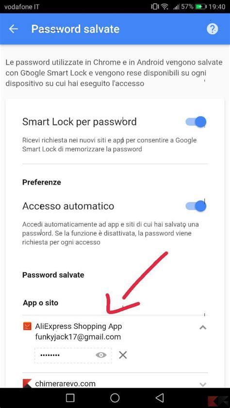 Vedere Password Salvate Chrome Su Android Chimerarevo