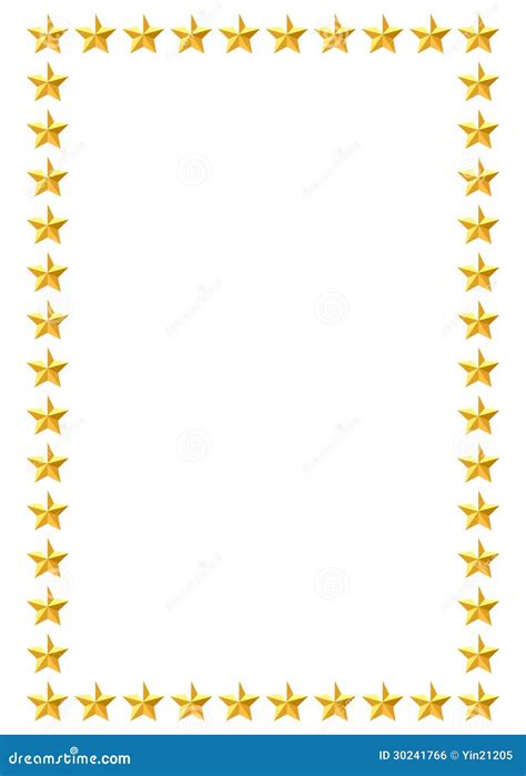 Gold Star Page Border