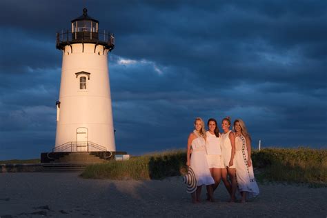 Summer Wind Sunset At Edgartown Lighthouse Marthas Vineyard