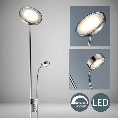 Stehlampe deckenfluter mit leselampe messing halogen dimmbar. B.K.Licht LED Deckenfluter »Luan«, 1-flammig, mit ...