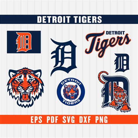 Detroit Tigers Cut Files Svg Files Baseball Clipart Cricut Etsy