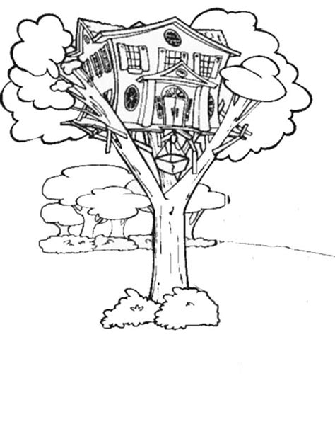 Tree houses coloring book for adults contains 30 coloring pages which will provide you hours of entertainment. Treehouse With Elevator Coloring Page : Color Luna