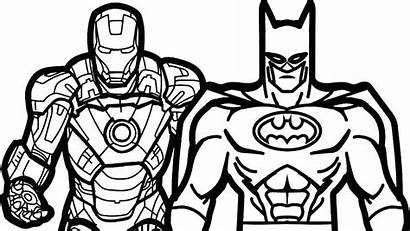 Heroes Drawing Marvel Lego Coloring Super Pages