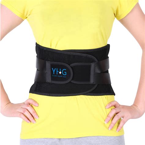 Greensen Adjustable Lumbar Support Belt Lower Back Brace Posture