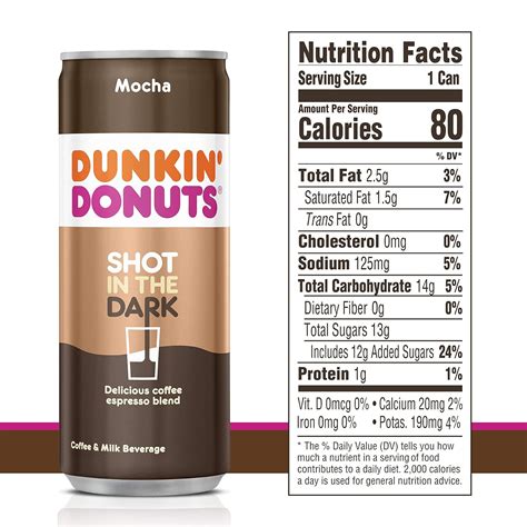 Dunkin Donuts Iced Coffee Nutritional Value Besto Blog