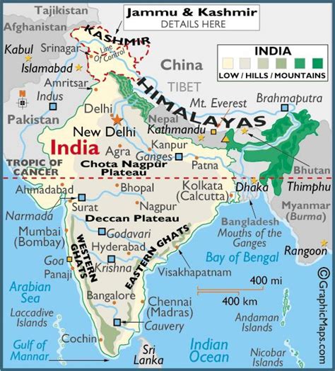 Mountains In India Map Map Of Mountains In India Southern Asia Asia