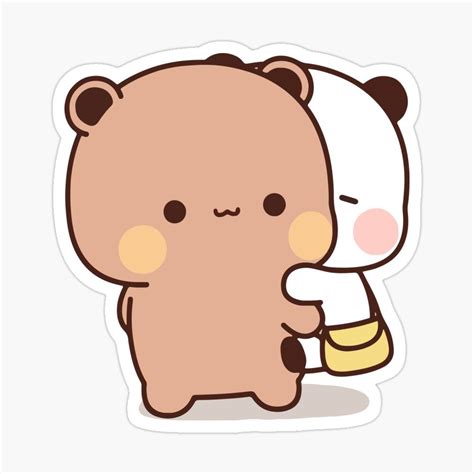 Panda Bear Bubu Dudu Sticker By Dev Ilyass Cute Bunny Cartoon Cute