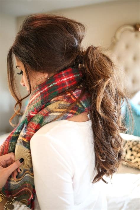 My Go To Fall Hairstyle Messy Low Ponytail Looks Via