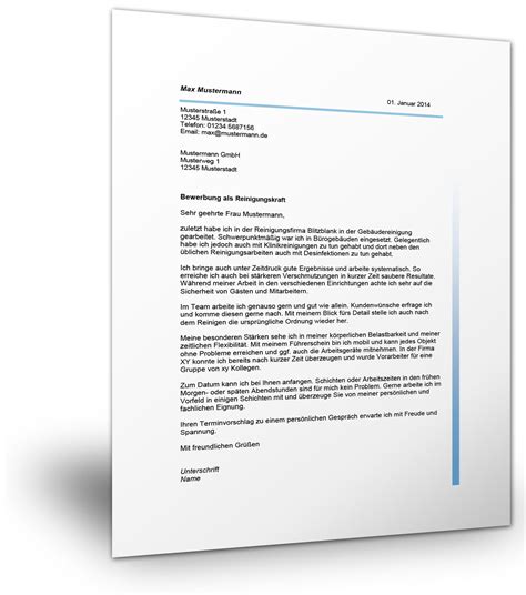 Arbeitsvertrag reinigungskraft arztpraxis / corona was beschaftigte wissen mussen sauberkeit braucht zeit de : Bewerbung als Reinigungskraft (kostenlose Mustervorlage)