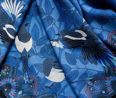 Treasure Hunters Twilight Blue Shawls Made In France Ania Axenova Paris