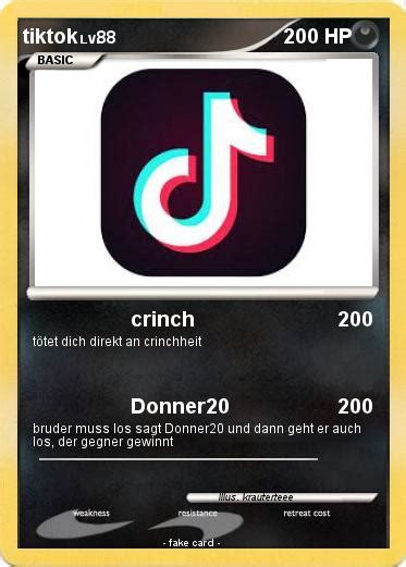 Последние твиты от tiktok (@tiktok). Pokémon tiktok 6 6 - crinch - My Pokemon Card