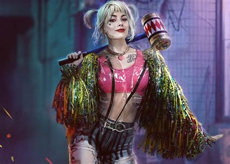 Harley Quinn Margot Robbie Warner Brothers Bird Of Prey Artwork Hd