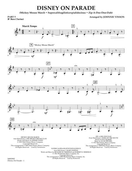 Disney On Parade Pt5 Bb Bass Clarinet By Digital