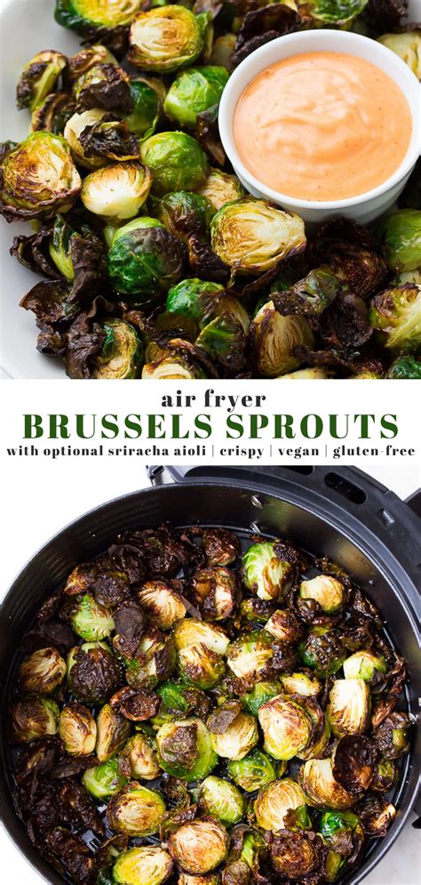 Season with salt and pepper; Air Fryer Brussels Sprouts taste like they were deep fried ...