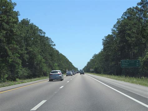 Mississippi Interstate 10 Eastbound Cross Country Roads