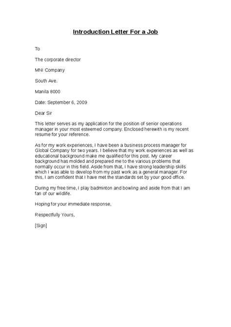 As requested, i enclose a completed job application, my certification, my resume, and three references. Job Application Letter Of Introduction | Resume Template