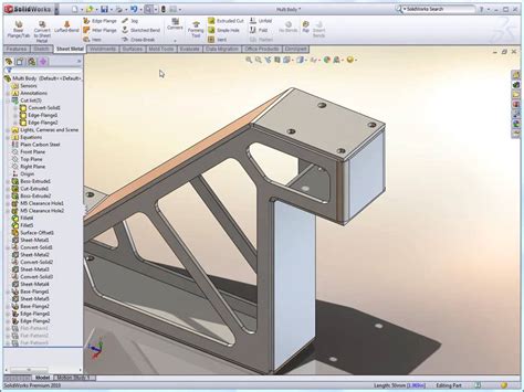 Sheetmetal And Weldments In Solidworks Youtube