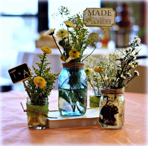 You will also find a few simple diy tutorials mixed in with other jars or centerpieces you may buy. 25 Mason Jar Wedding Decorations Ideas - Wohh Wedding
