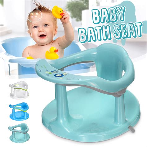 It allows her maximum movement while keeping her safe and stable in the bath shallow water. Baby Bath Seat Support Safety Infant Chair Bathing Newborn ...