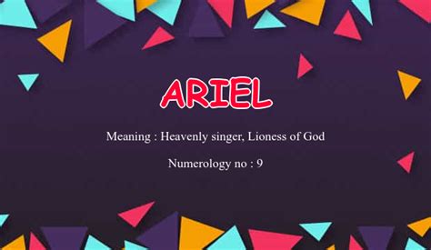 ariel name meaning