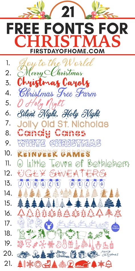 The Best Christmas Fonts Free For Designers And Crafters