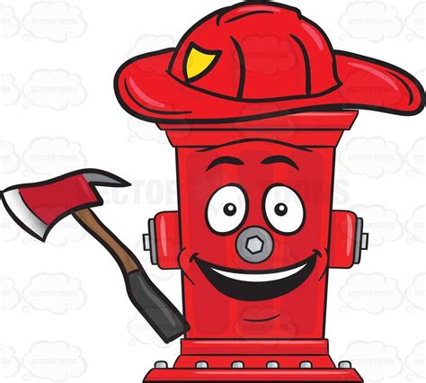 Cheerful Looking Firefighter Hydrant With Axe Emoji In 2021