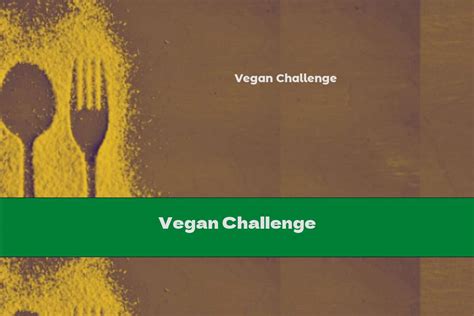 Vegan Challenge This Nutrition