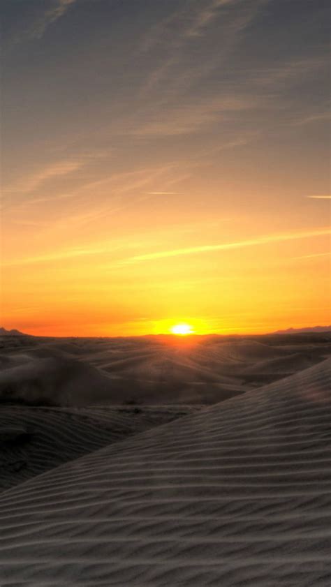Sunset In The Desert Iphone Wallpapers Free Download