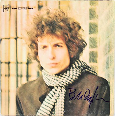 Lot Detail Bob Dylan Signed Blonde On Blonde Album Cover Beckett