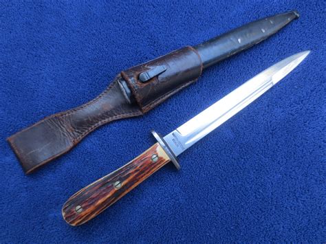 Original Ww2 German Luftwaffe Forestry Dagger Knife Matching Scabbard