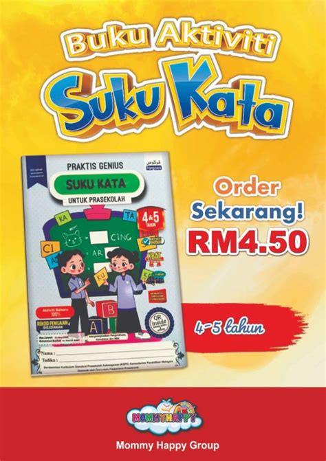Beli buku programming dengan pilihan terlengkap dan harga terbaik. BAF14 - BUKU AKTIVITI SUKU KATA "4&5 TAHUN" | MommyHappy