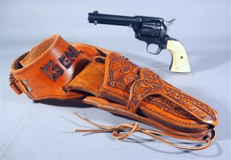 Colt Single Action 44 Cal 6 Shot Revolver Sn 126433 In Tooled