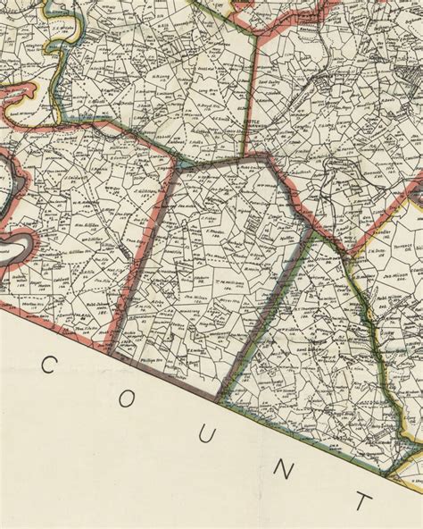 Bethel Township Pennsylvania 1898 Old Town Map Custom Print