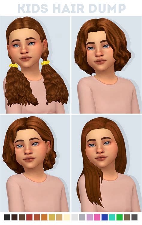 Kids Hair Dump Sims 4 Children Sims 4 Toddler Sims 4 Custom Content