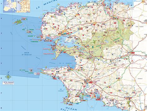 Carte finistere sud michelin - 1jour1col