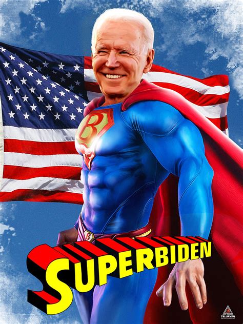 Joe Biden Poster Superbiden Funny Parody Wall Art Print Etsy