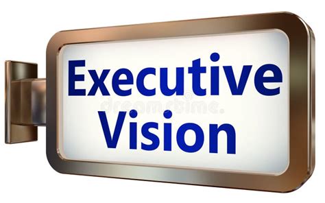Executive Vision On Billboard Background Stock Illustration
