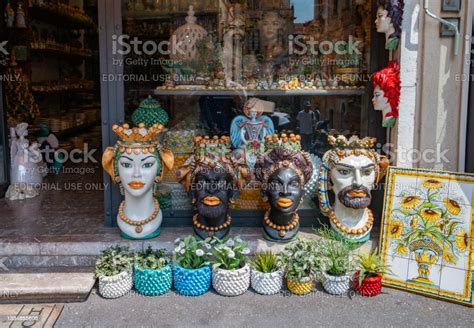 Moors Heads In Taormina Sicily Stock Photo Download Image Now