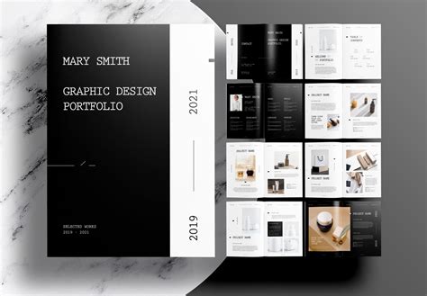 Free Graphic Design Portfolio Layout InDesign Template Portfolio Layout Template Indesign