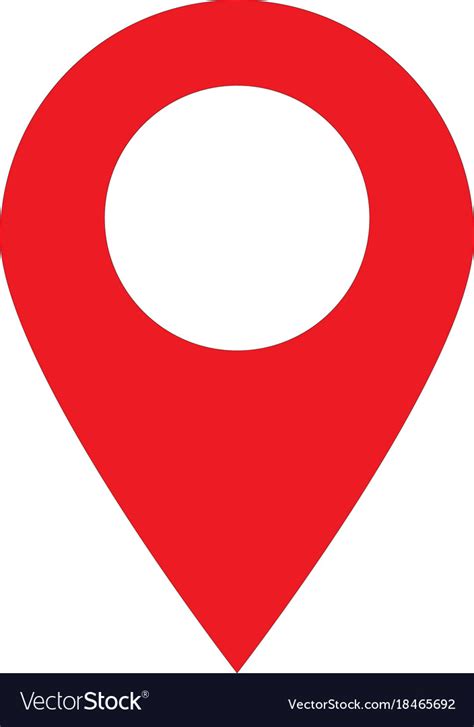 Location pin icon on white background location Vector Image