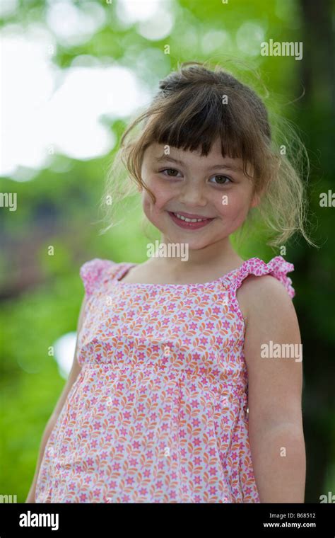 Portrait Of Little Girl Stock Photo Alamy