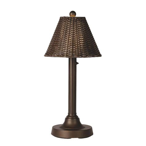 Patio Living Concepts Tahiti Ii 30 In Bronze Outdoor Table Lamp With