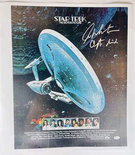 William Shatner Signed 16x20 Canvas Movie Poster Photo Star Trek