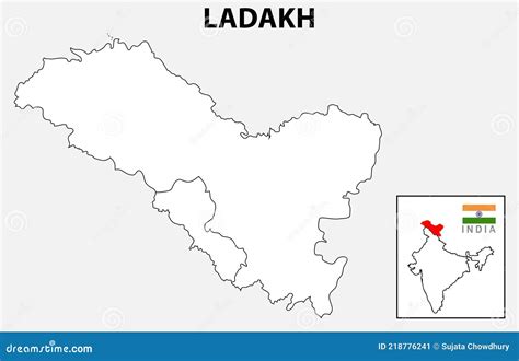 Ladakh Map District Map Of Ladakh Ladakh Map With District And Capital Colour Full District