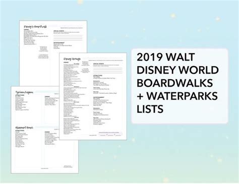 Walt Disney World Park Guides Travel Planning Kit Bundle Vacation