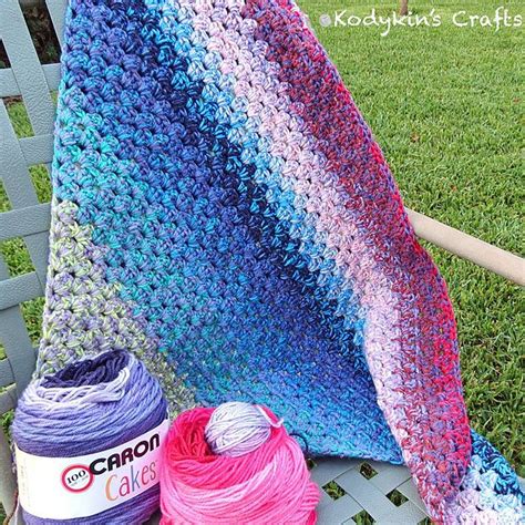 Diagonal Granny Blanket Free Crochet Pattern Dailycrochetideas